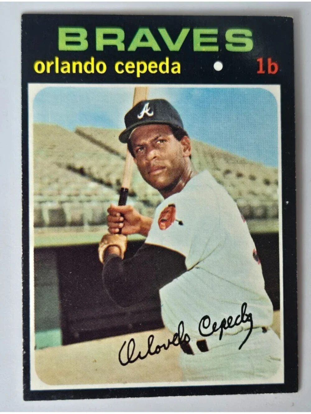 1971 Topps #605 Vintage Baseball Card Braves HOF
